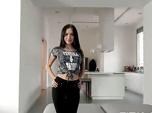 Sasha rose skinny fuck in bodysuit