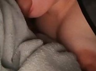 Swallowing stepbrothers cum while his girlfriend is in the next room