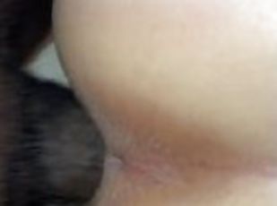 Asian Hotwife with pretty asshole takes BBC
