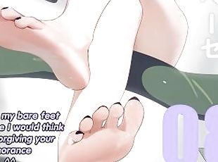 Utena shares her passion for magical girls with you(femdom, feet, try not to cum challenge)