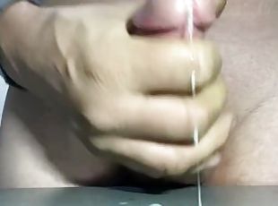POV Amateur Twink Boy Masturbates and Tries To Jizz Squirt on iPhone