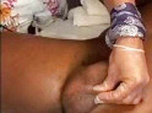 Jumbo BBC Penis & ball shaving anal waxing men spa