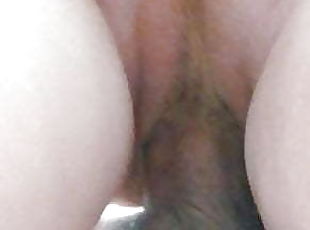 Hairy Red Pussy on a big cock 2