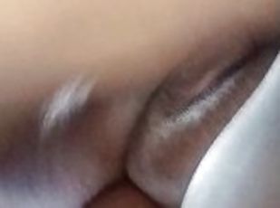 Ebony Bbw fat pussy  deep Fuck.. She moans as the huge cock touches her womb