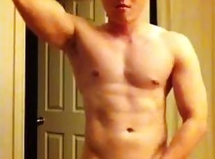 Muscular Guy Webcam Naked and Jerk Off Show