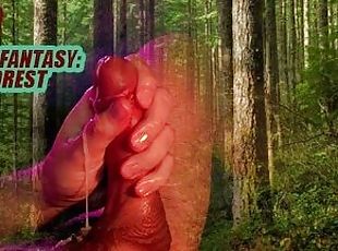 (ASMR WHISPER FANTASY) Fucking your pussy in a public forest / male solo