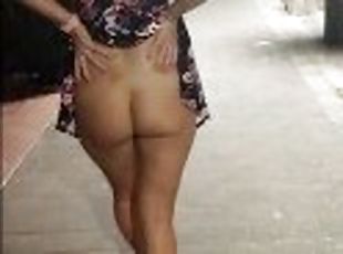 Walking and Flashing in the Streets my wife