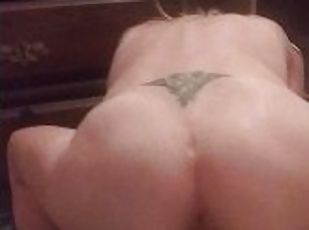 Blonde with a phat ass rides my dick perfectly