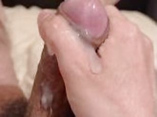Jerking Off Hairy Cock Until Massive Orgasm - Intense Cum