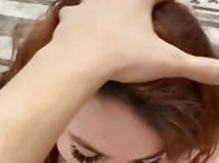 Anna Avrram onlyfans girl make a perfect oral, an cumming in her mouth and tits