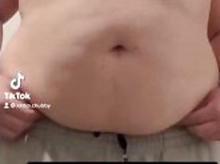 Chubby teen loves to show everyone how fat he is