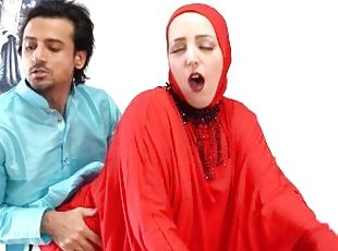 Hijabi Muslim wife of an old man gets fucked by another man