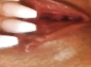 Close up wet juicy pussy fingering