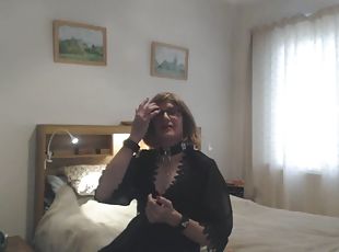 Rose the CD slut comes home from her date with the master