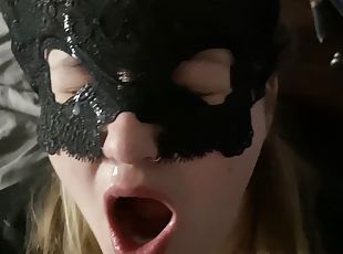 BBW Wife Blowjob Facial Cumshot Begs for Cum
