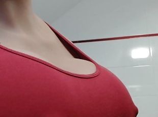 Expanding breastplate in red shirt 1