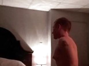 Horny FTM Almost Gets Caught Humping Guest Bed at Dad's House!