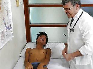 DILF doctor bareback drills Asian twink till cumshot