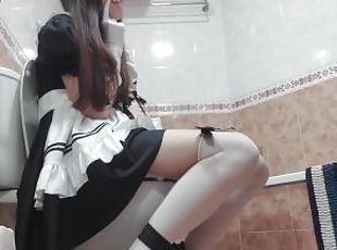 Giantess maid digests your friends and goes to the toilet [Disposal] [TRAILER]