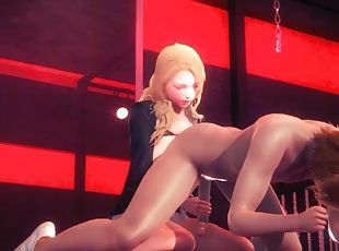 Hentai Uncensored - Nagisa Handjob all in four in a BSDM room