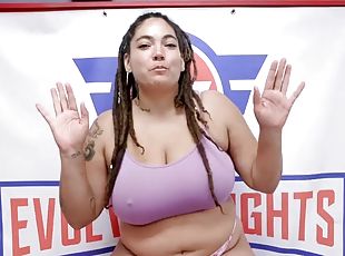 Fiesty Feminista Lesbian Sex Wrestling vs Betty Brickhouse Winner Fucks Loser
