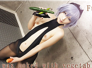 She was poked with vegetables. - Fetish Japanese Video