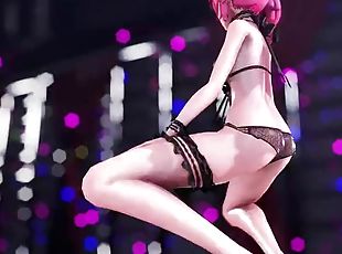 Arashi in sexy lingerie dance 3D HENTAI